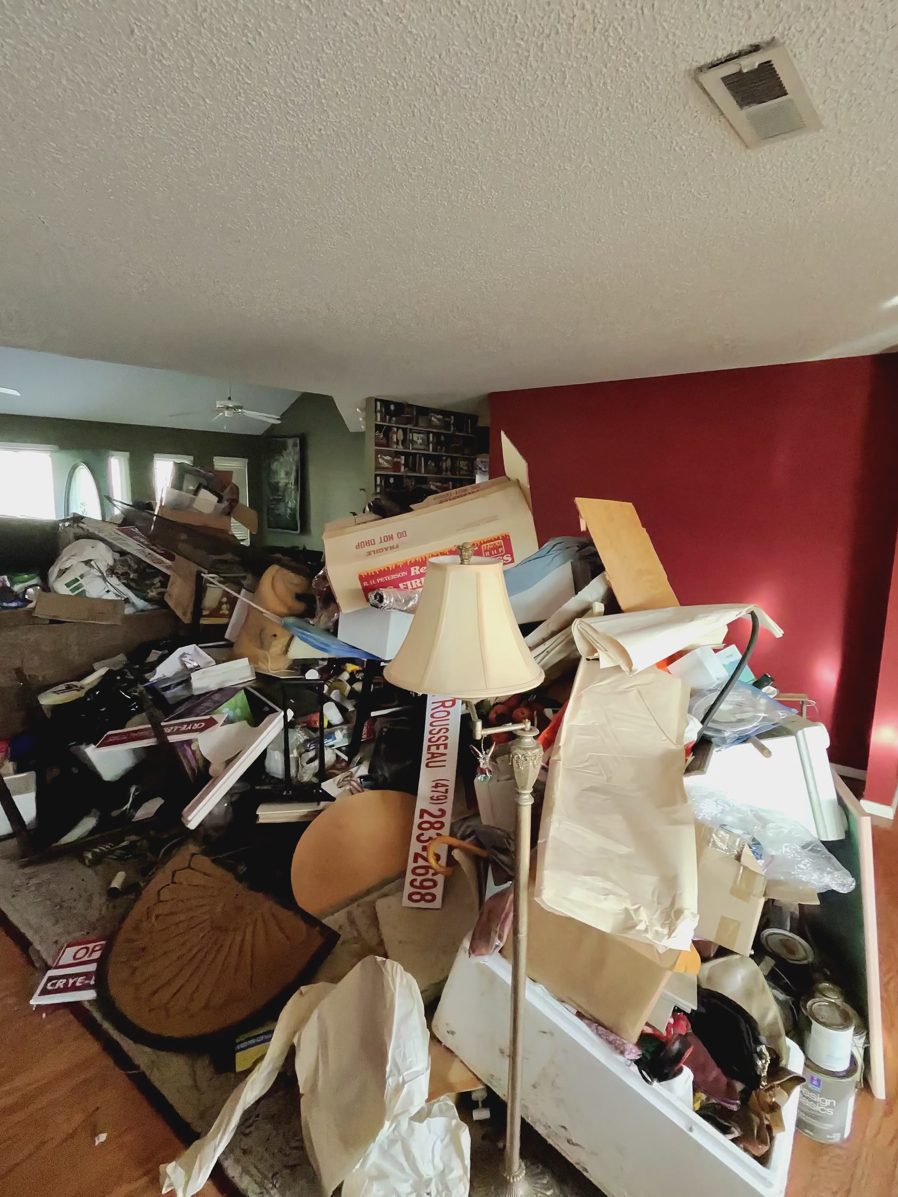 Inside House with Trash - Before